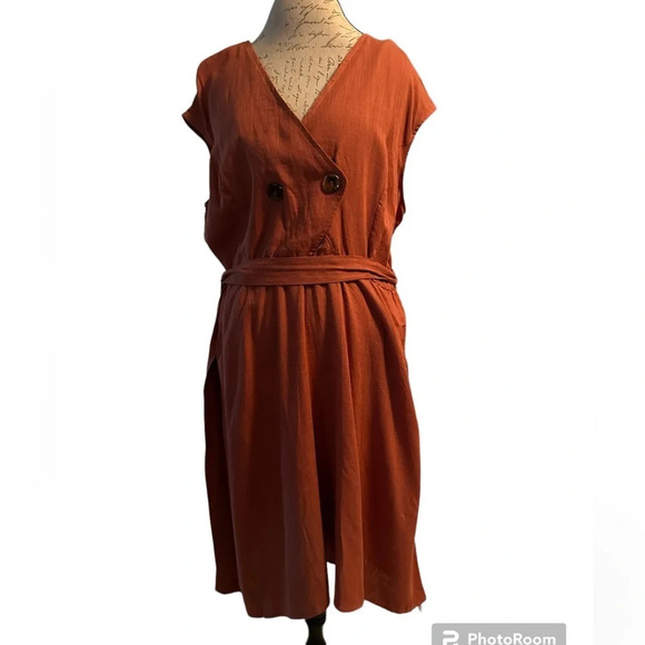 Luxology Dresses & Skirts - Luxology linen blend dress XL